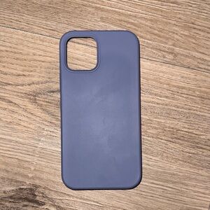iPhone 12 Matte Blue Phone Case